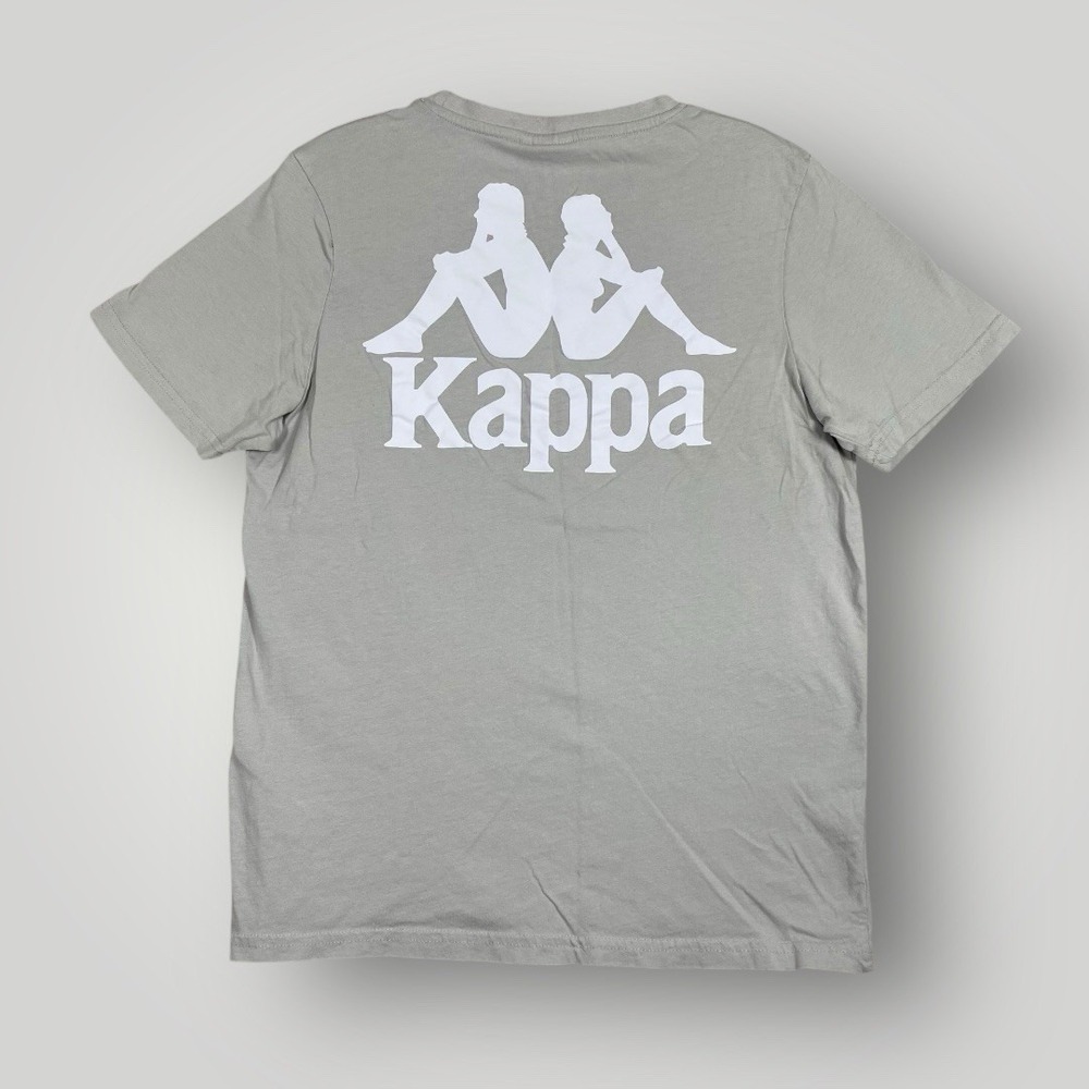 Kappa Men's Small Cream T-shirt Big Logo Backside‎